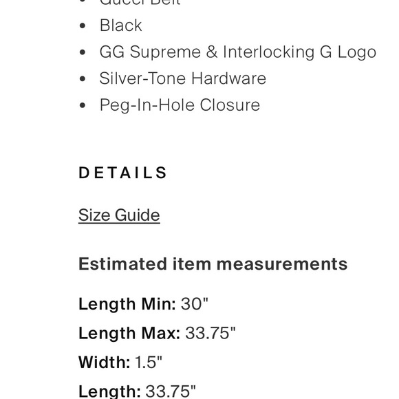 Authentic Gucci Belt - Picture 3 of 5